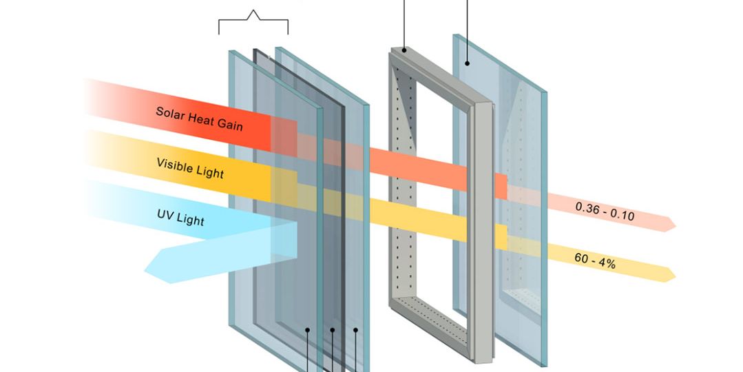 Simplified illustration of insulating glass units without (specimen